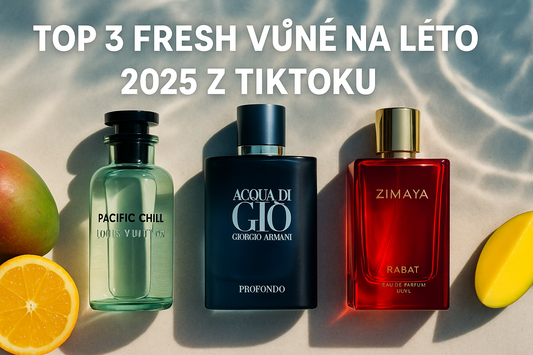 Top 3 fresh vůně na léto 2025, které frčí na TikToku
