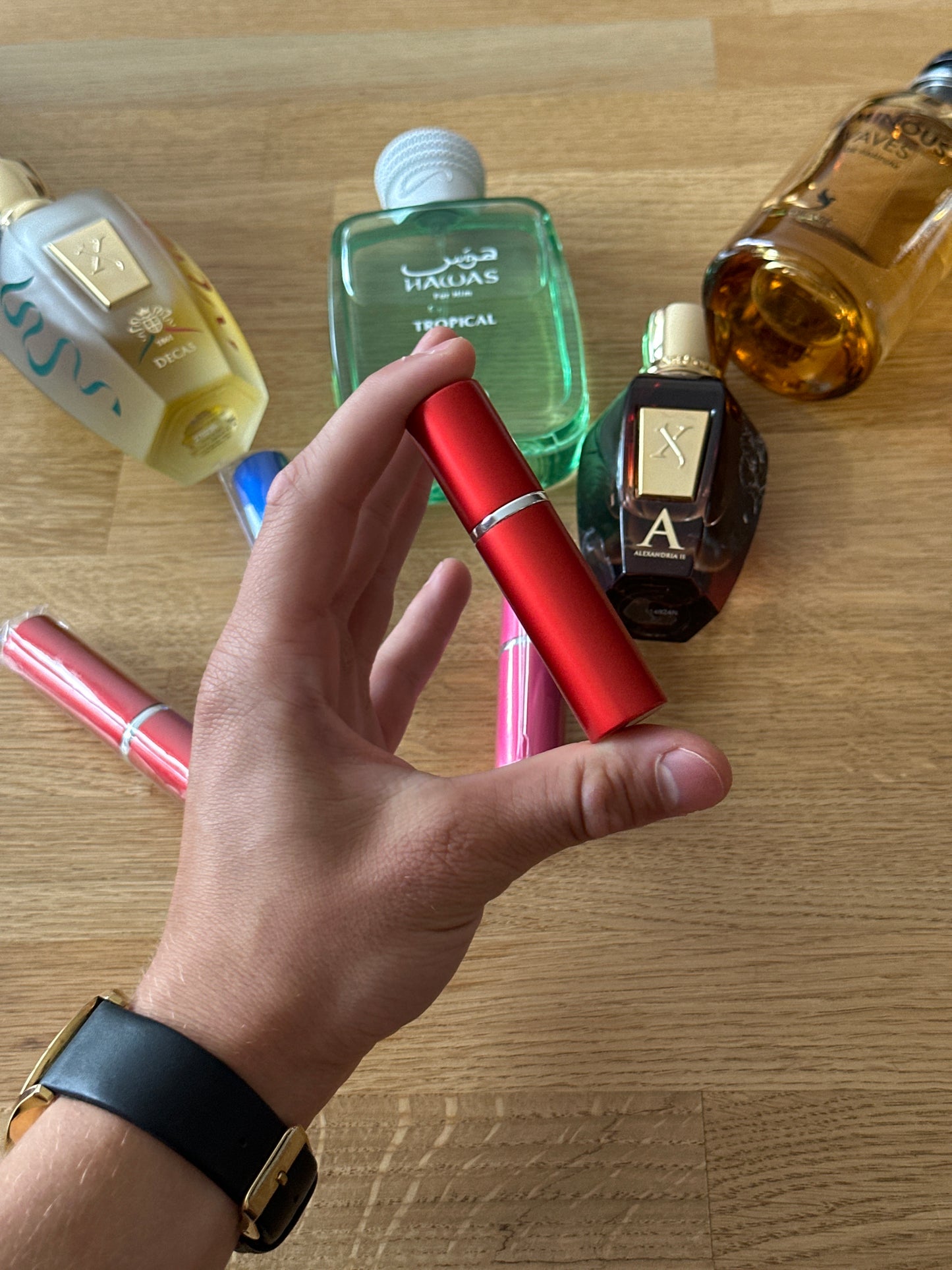 Travel perfume bottle