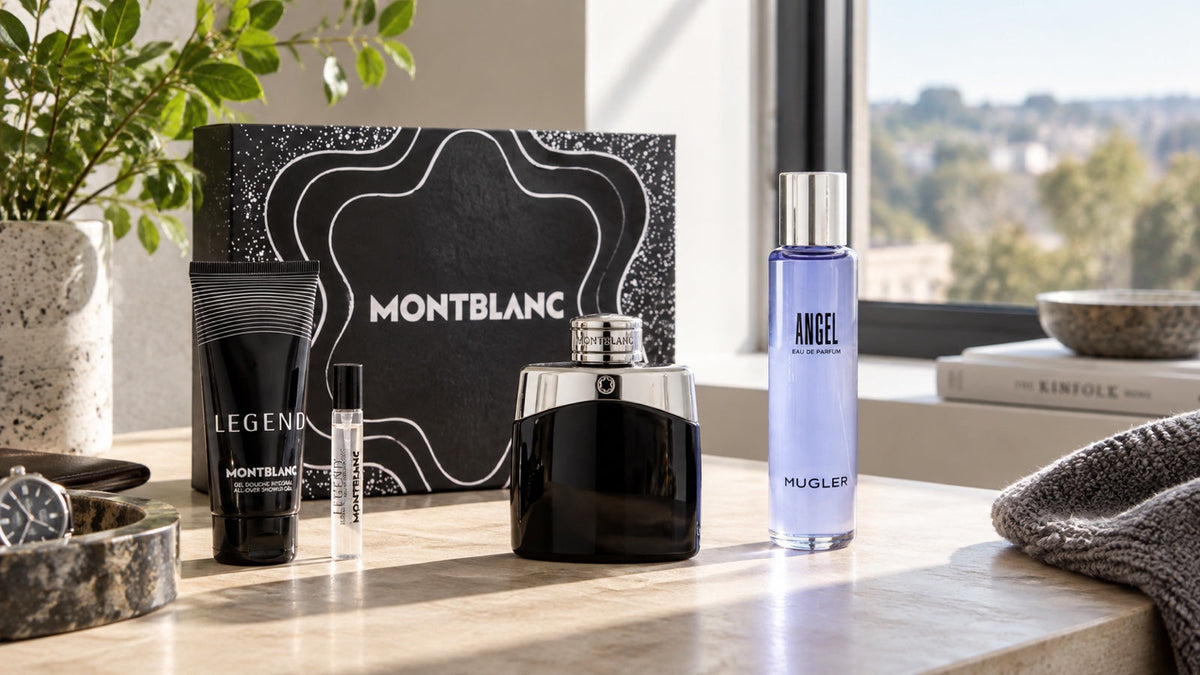 Montblanc Legend 100 ml na fotografii k článku 50 ml, nebo 100 ml? Kolik parfému za rok spotřebuješ.