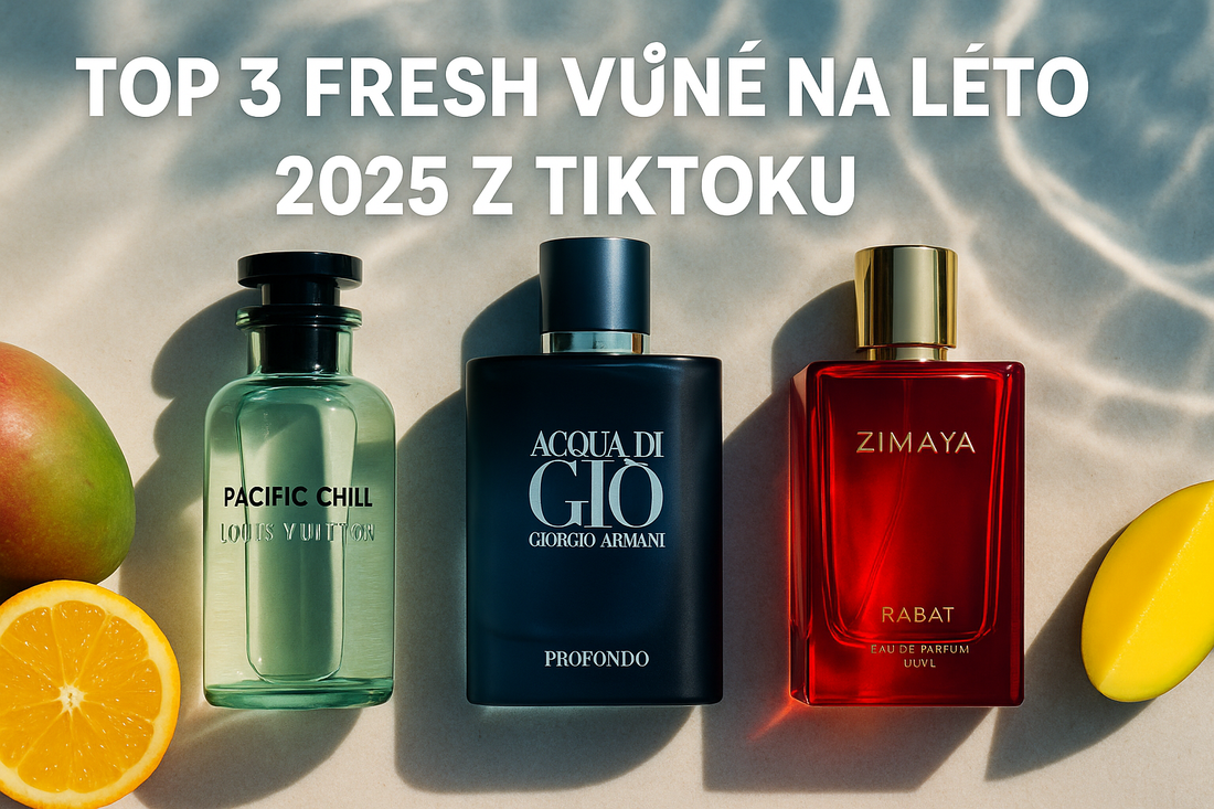 Top 3 fresh vůně na léto 2025, které frčí na TikToku