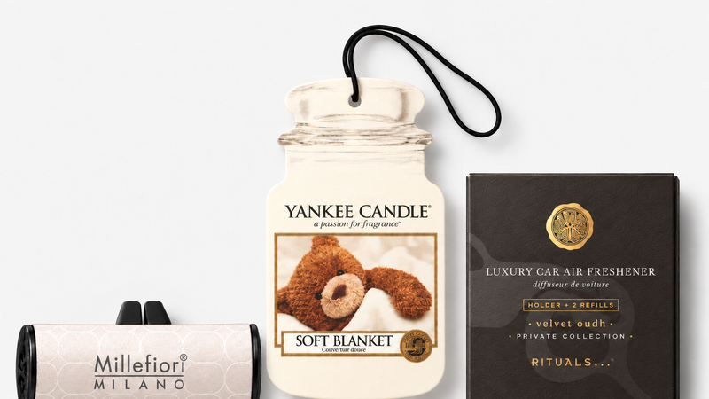 Vůně do auta – Millefiori Milano, Yankee Candle a Rituals