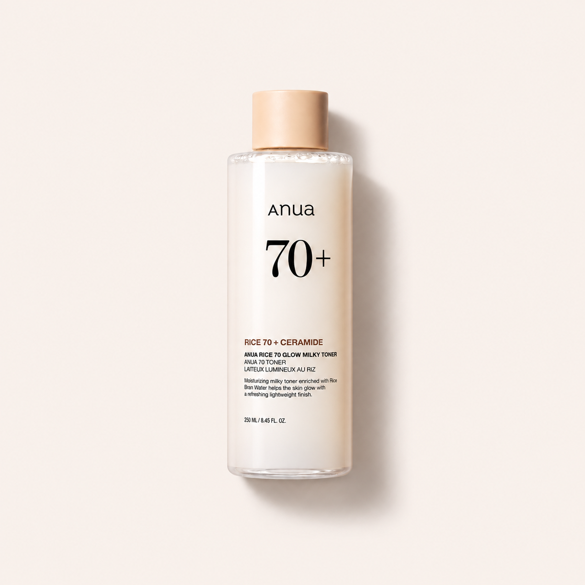Anua Rice + Ceramide 70% Glow Milky Toner 250 ml
