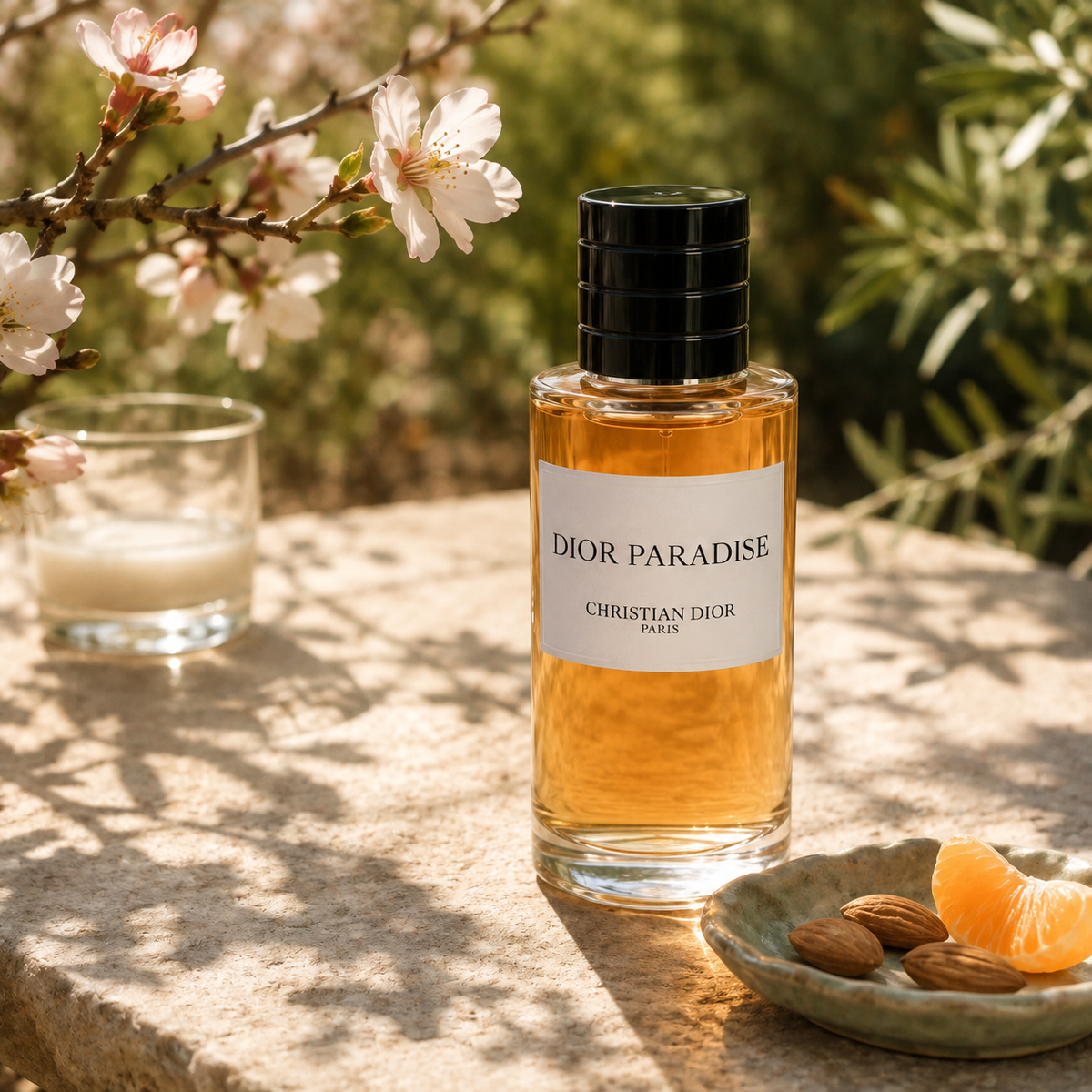 Dior Paradise v provensálském zátiší s mandlovými květy a mandarinkou – MrRizz