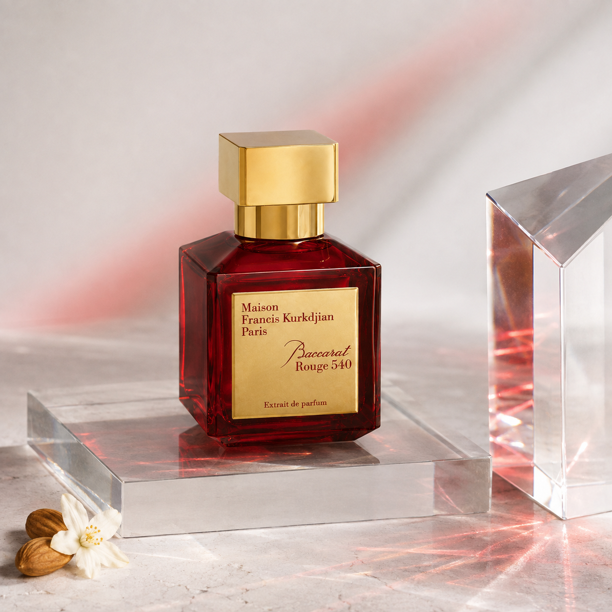 Baccarat Rouge 540 Extrait v rubínovém světle s křišťálem a mandlemi – MrRizz