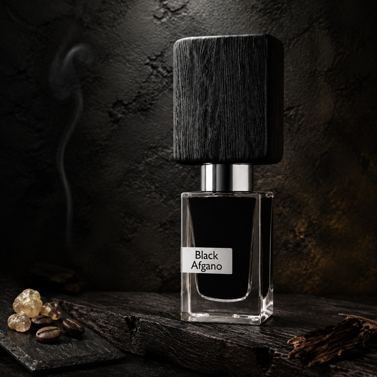Nasomatto Black Afgano s tmavým dřevem, kávou a kadidlovou pryskyřicí – MrRizz
