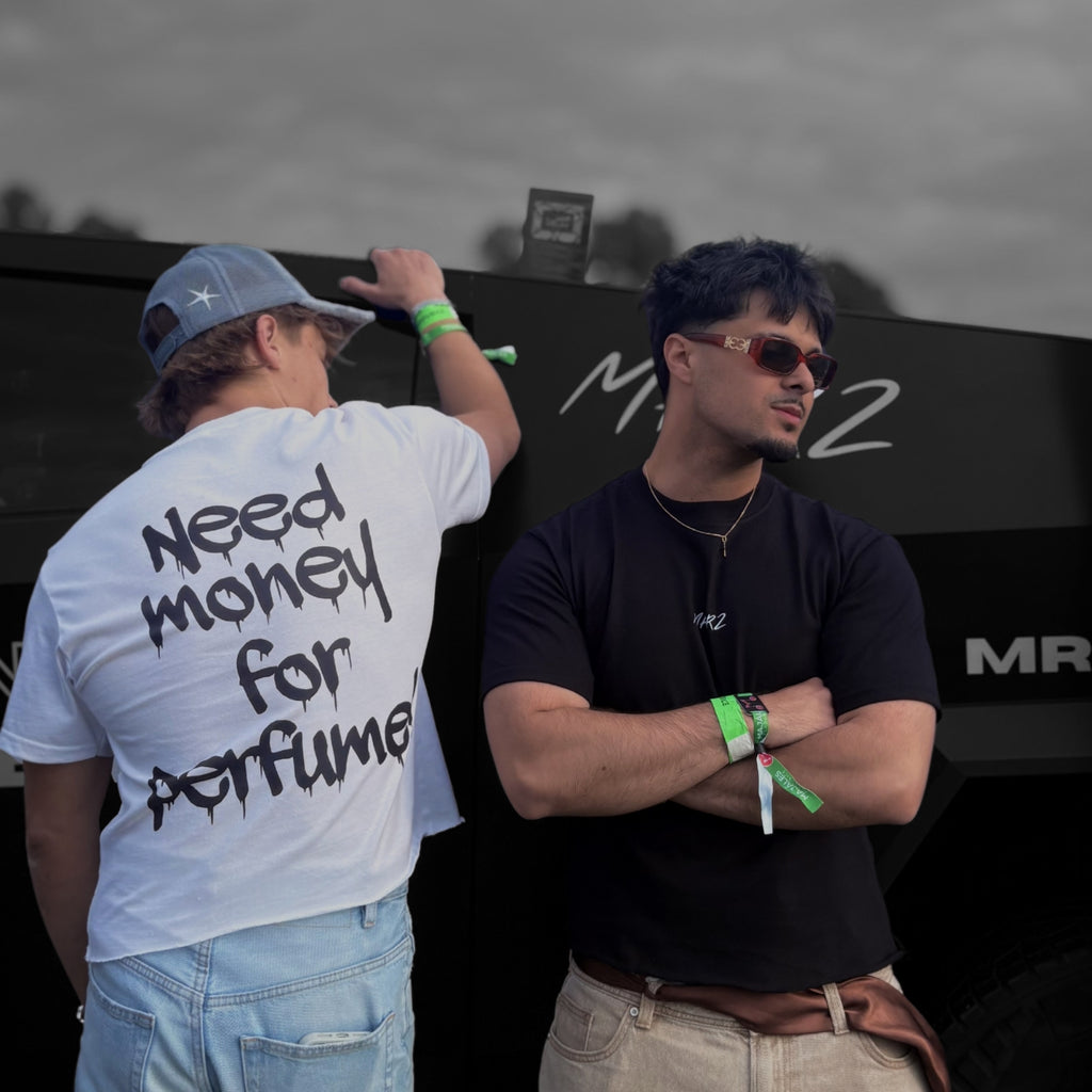 "NEED MONEY FOR PERFUME!" T-SHIRT