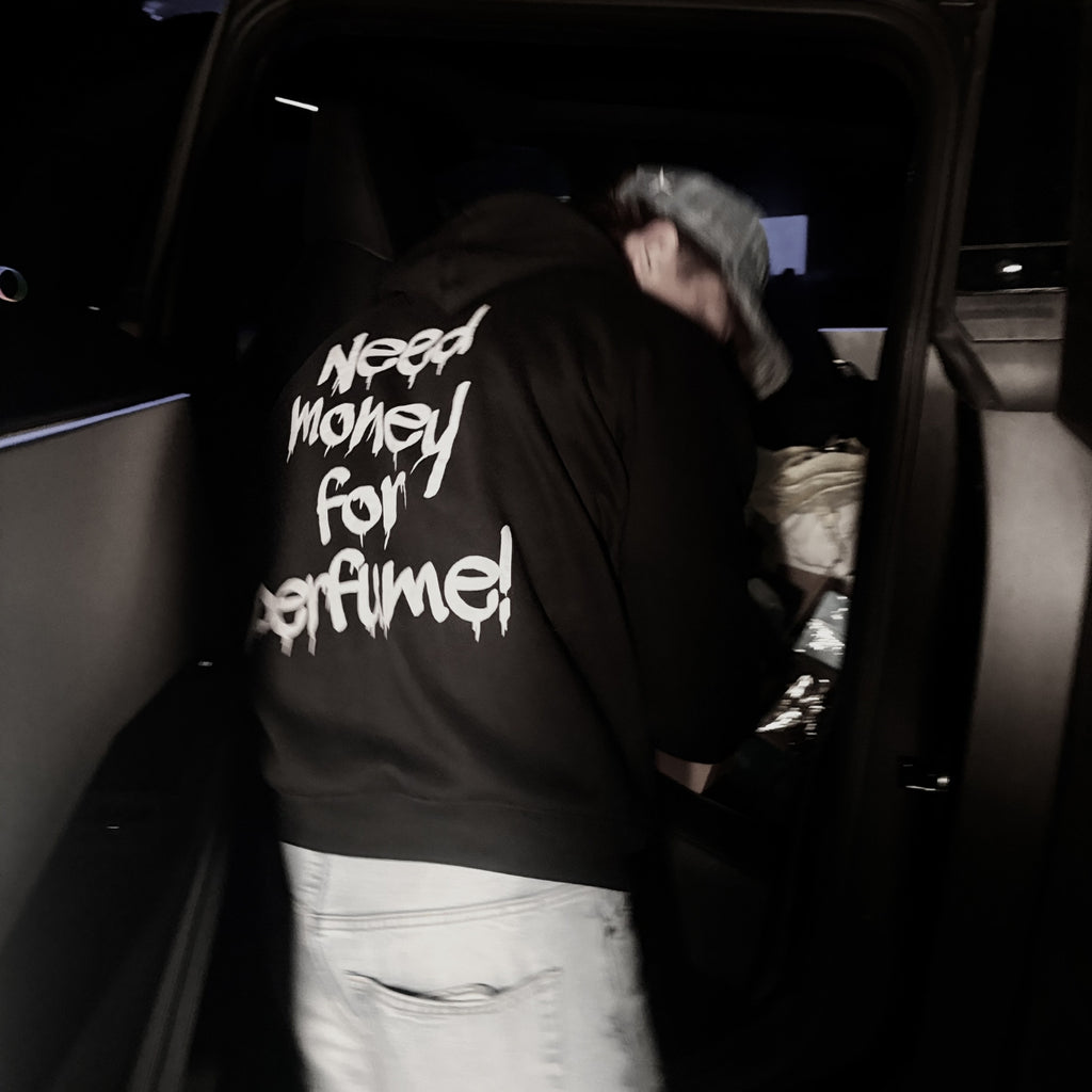 "NEED MONEY FOR PERFUME!" T-SHIRT