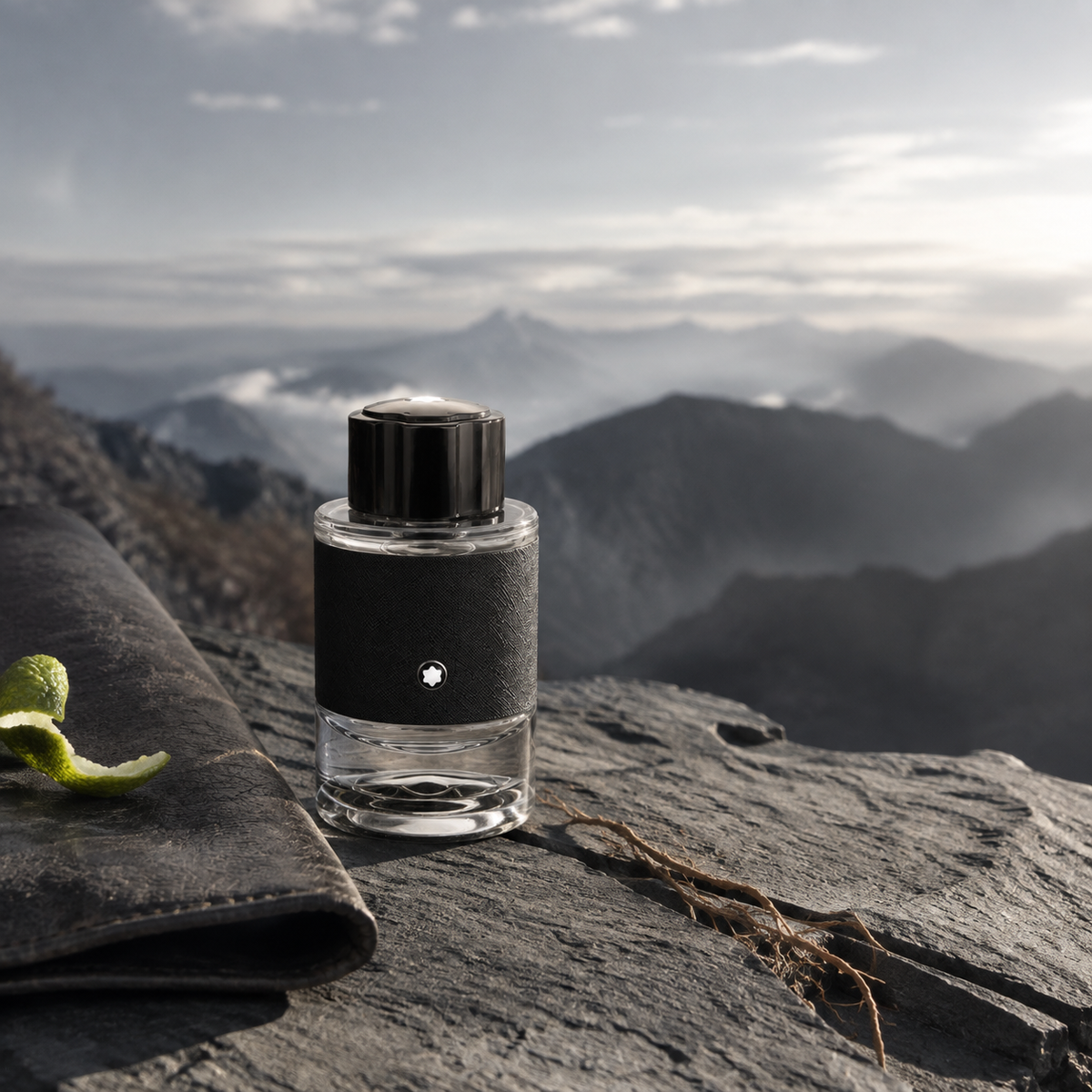 Montblanc Explorer na horské břidlici s koženým pouzdrem a bergamotem – MrRizz