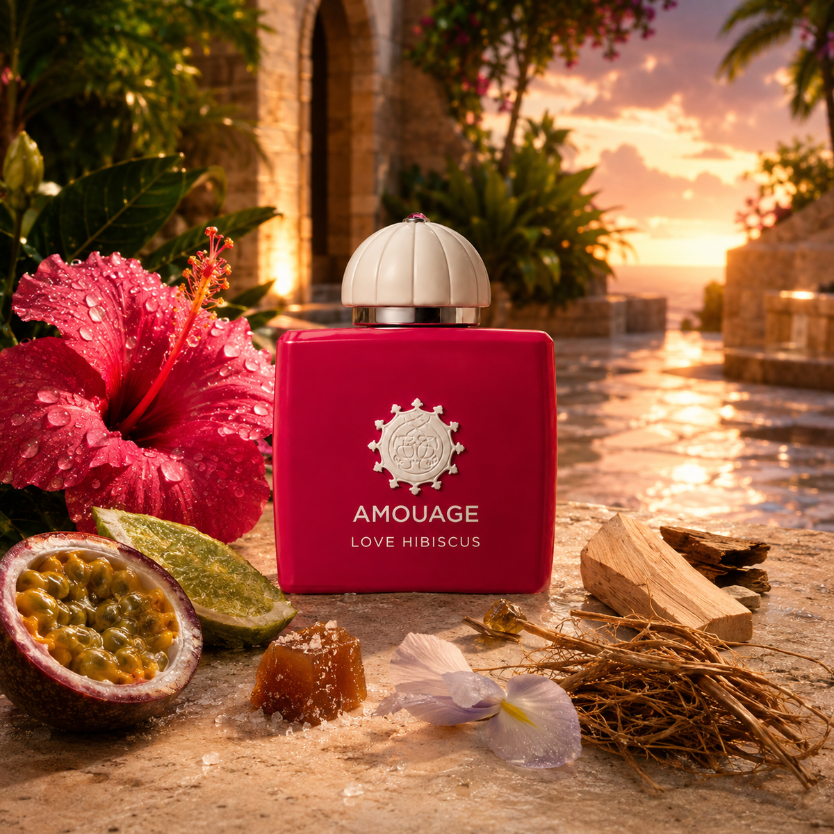 Amouage Love Hibiscus v tropickém nádvoří po dešti – MrRizz