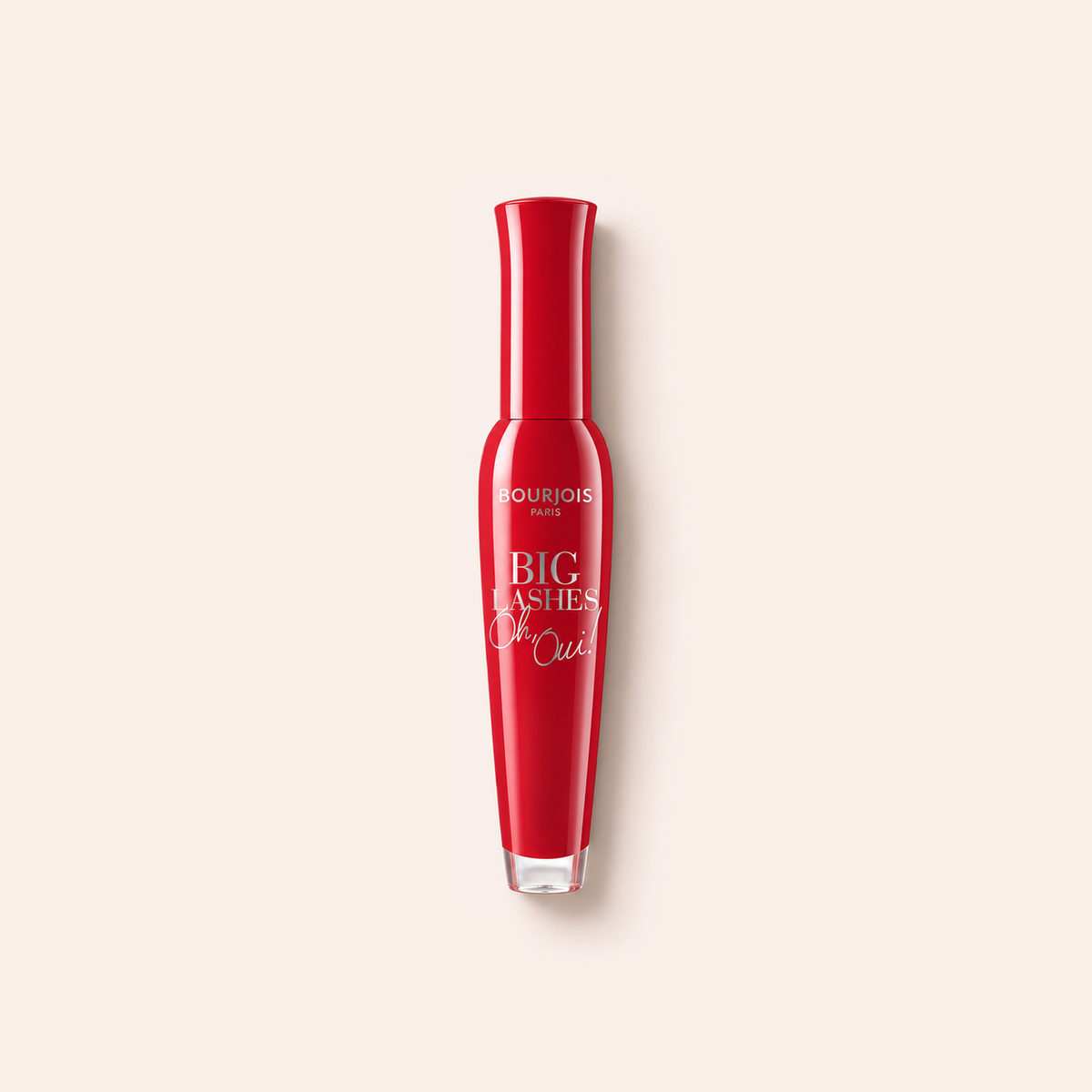 Řasenka BOURJOIS Paris Big Lashes Oh, Oui! 01 Noir 7 ml na béžovém pozadí – MrRizz