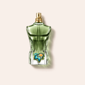 Jean Paul Gaultier Le Beau Paradise Garden EDP 125 ml – flakon na jemně růžovém pozadí – MrRizz