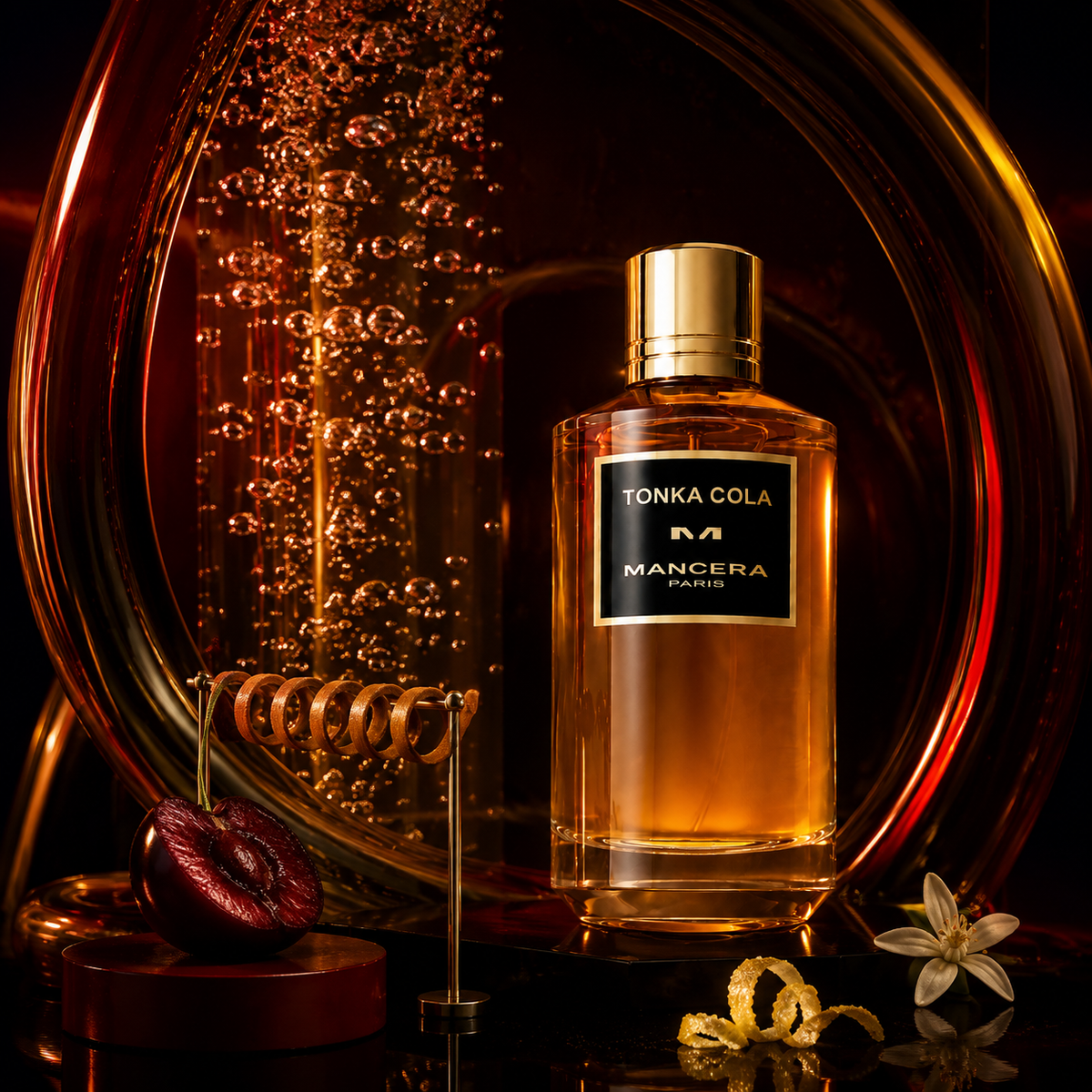Mancera Tonka Cola EDP – emocionální fotografie v kinetické karbonizační laboratoři