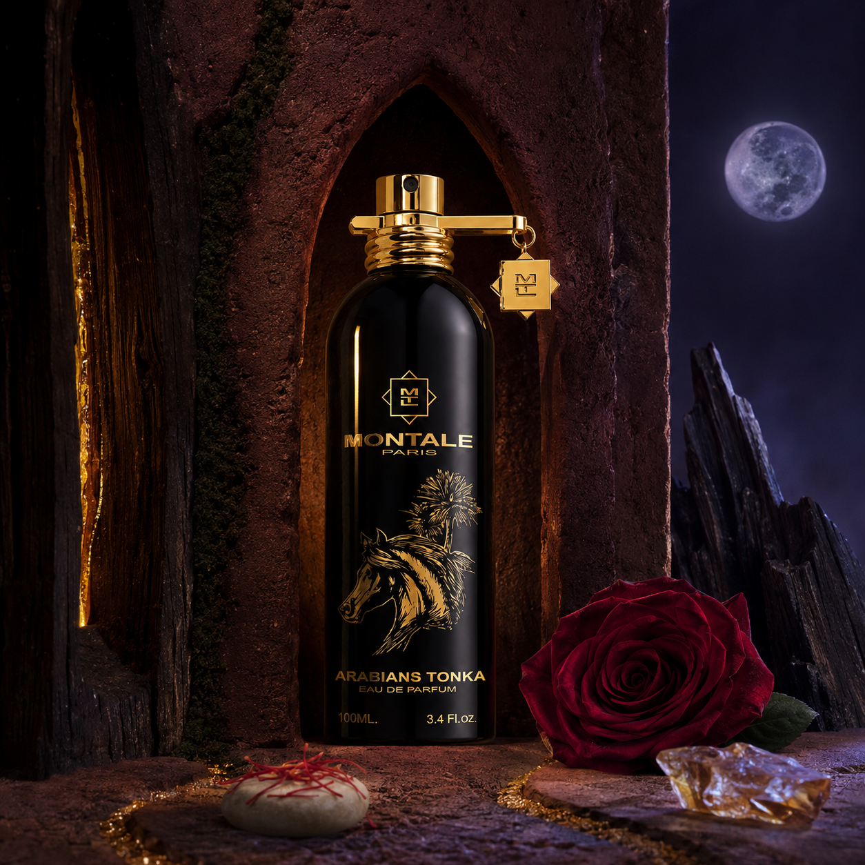 Montale Arabians Tonka EDP – emocionální fotografie v měsíčním růžovo-oudovém relikviáři – MrRizz
