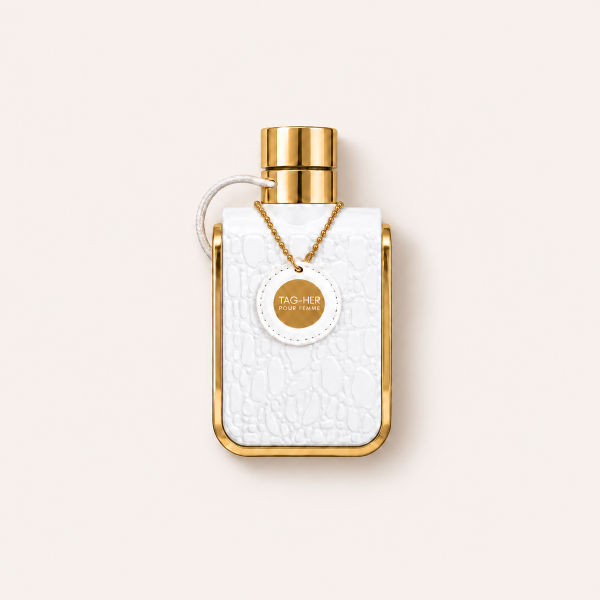 Armaf Tag-Her EDP 100 ml na béžovém pozadí – MrRizz