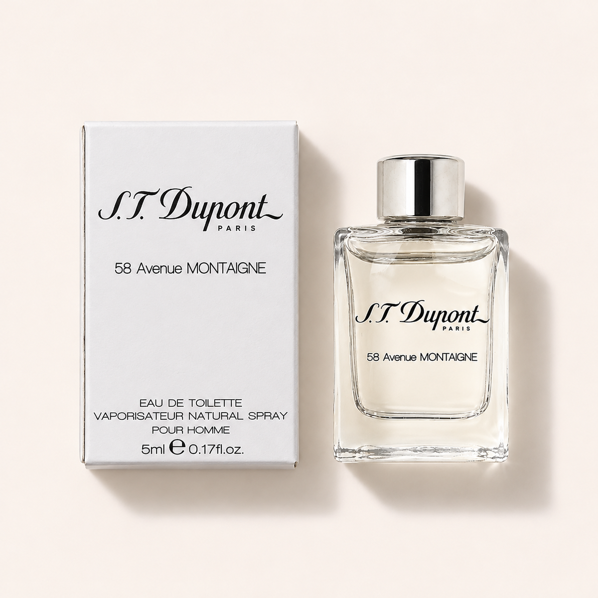 S.T. Dupont 58 Avenue Montaigne Pour Homme EDT 5 ml – produkt a balení