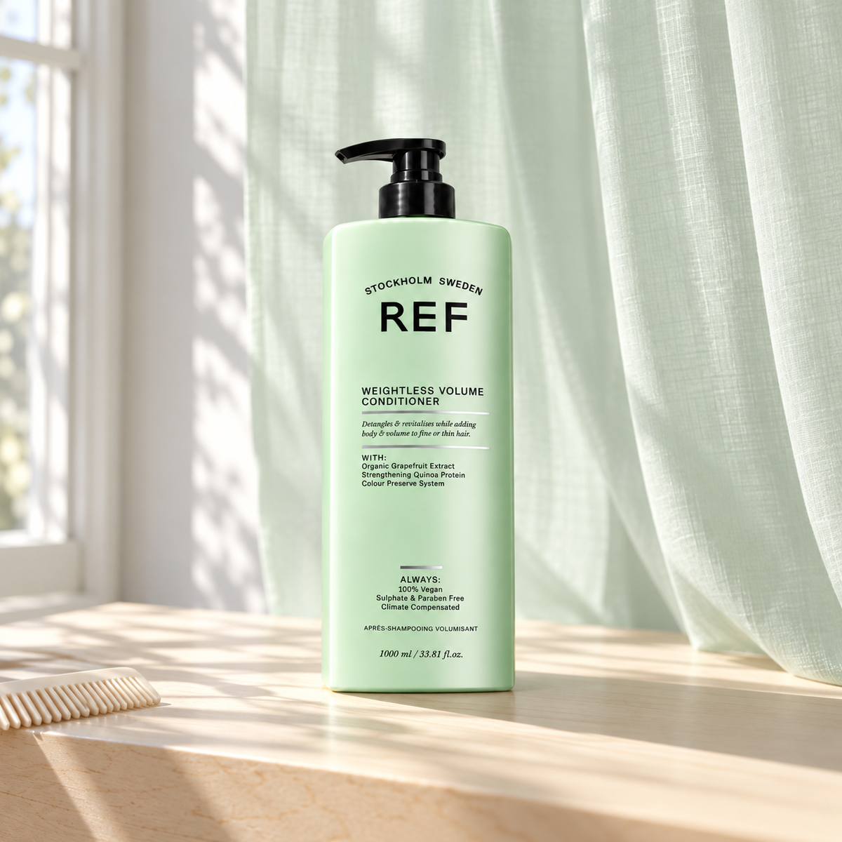 REF Weightless Volume Conditioner 1000 ml – produktová scéna – MrRizz