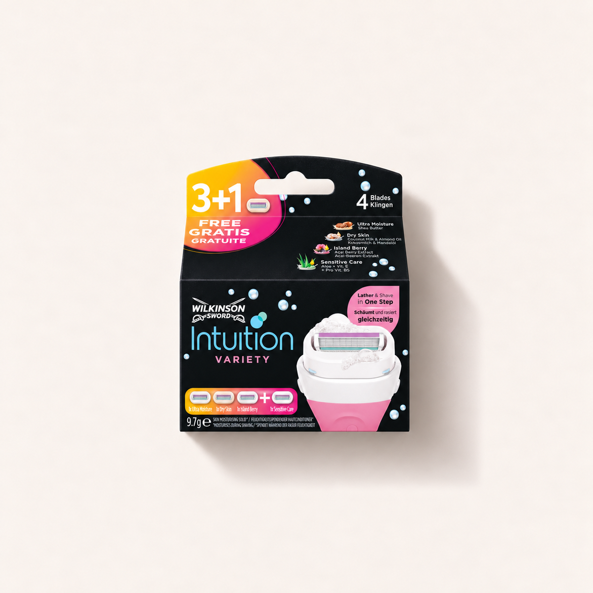Wilkinson Sword Intuition Variety – 4 náhradní hlavice – MrRizz