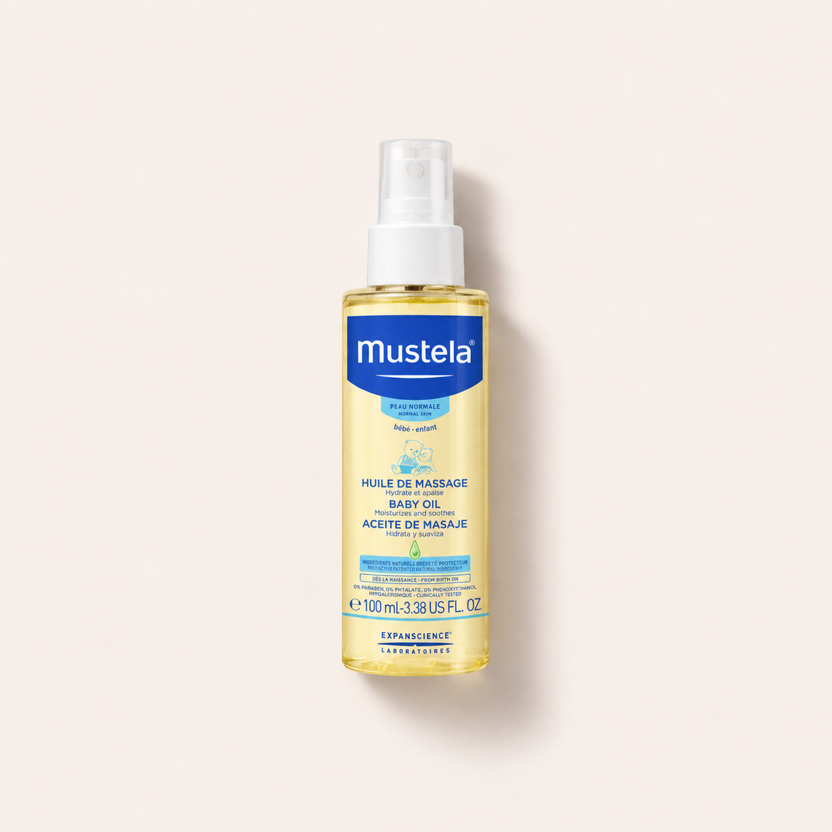 Mustela Bébé Baby Oil 100 ml – masážní přípravek – MrRizz