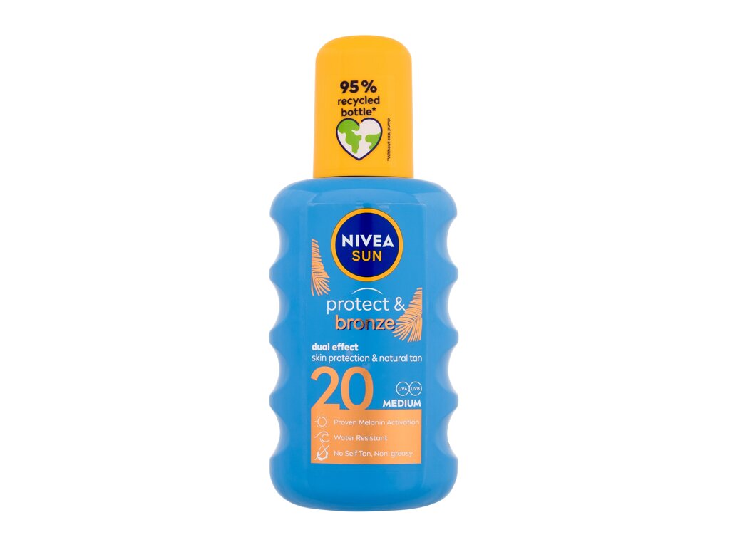 Nivea Sun Protect & Bronze Spray 200 ml - 200ml - Opalovací přípravek na tělo