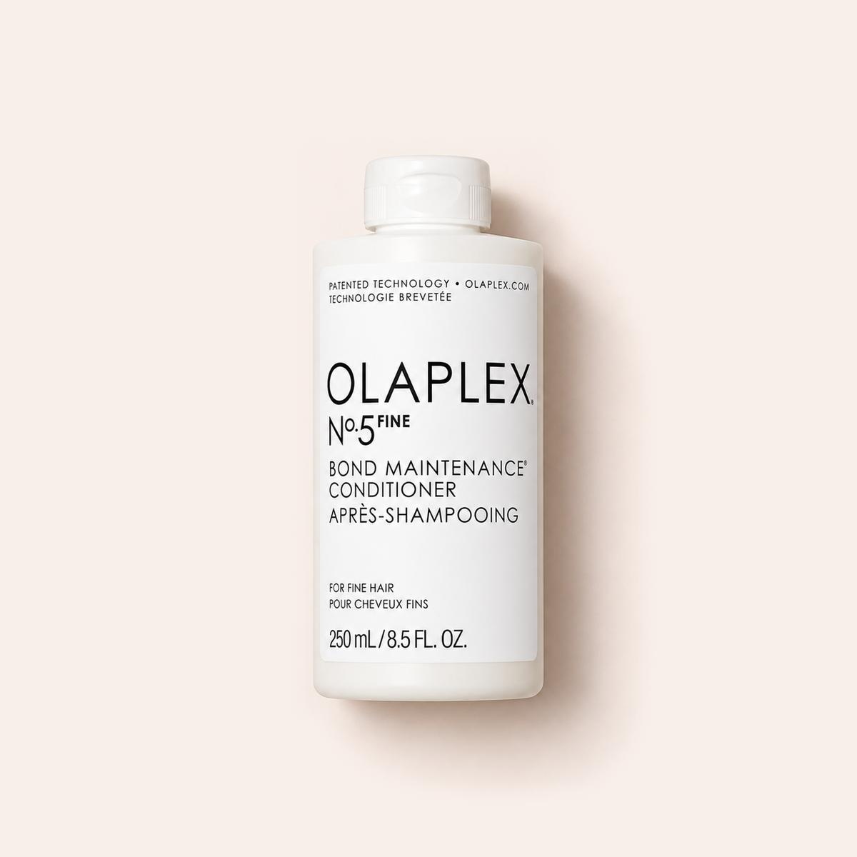 Kondicionér Olaplex No.5 FINE 250 ml na béžovém pozadí – MrRizz