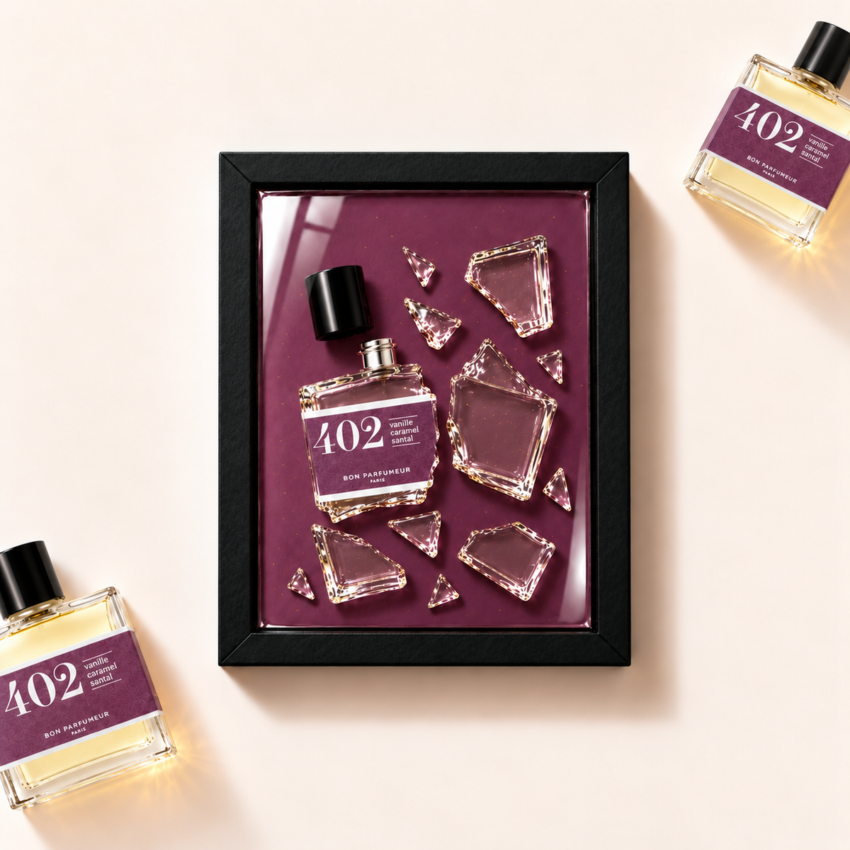 Parfémový obraz Bon Parfumeur 402 Vanilla, Toffee, Sandalwood – ilustrační fotografie