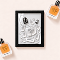 Parfemovy obraz Armani Stronger With You Freeze v cernem ramu - ilustracni fotografie