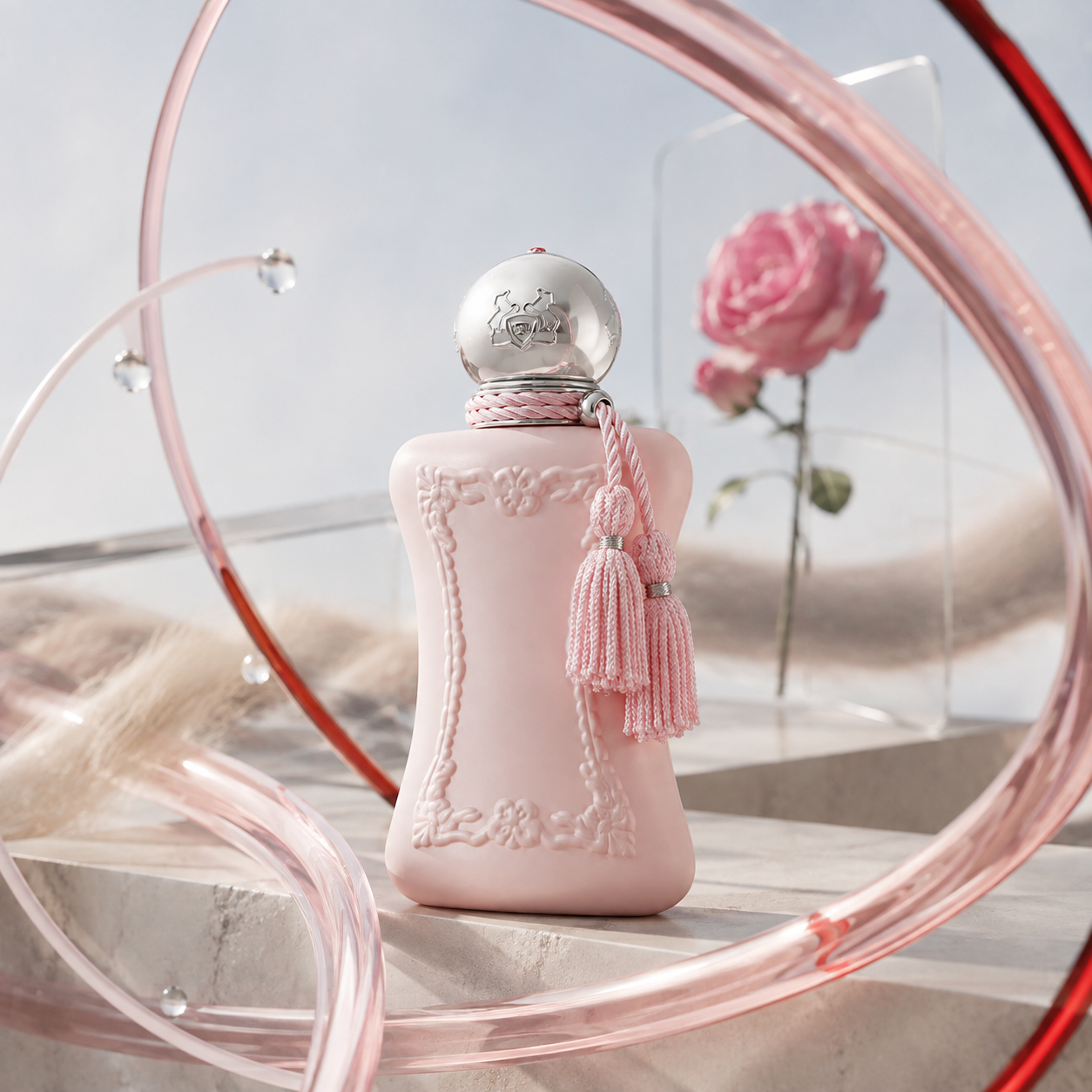Parfums de Marly Delina EDP – emotivní produktová fotografie