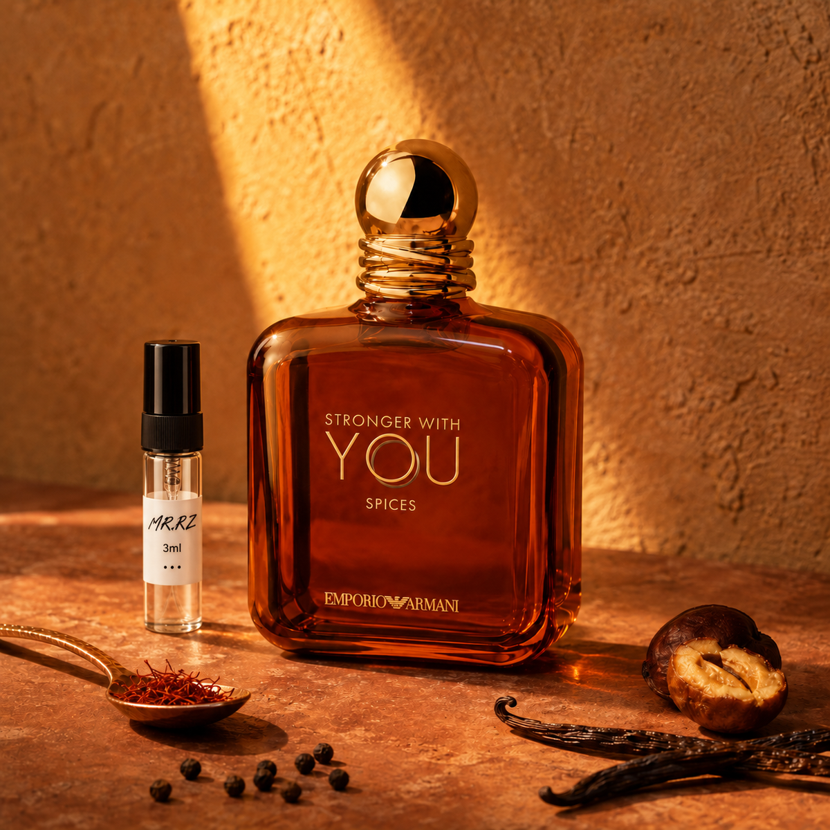 Původní prostředí s lahvičkou vzorku MrRizz