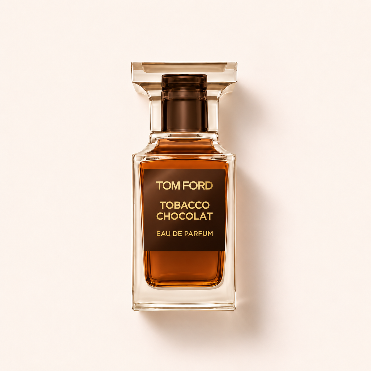 Tom Ford Tobacco Chocolat – flakon na světlém pozadí