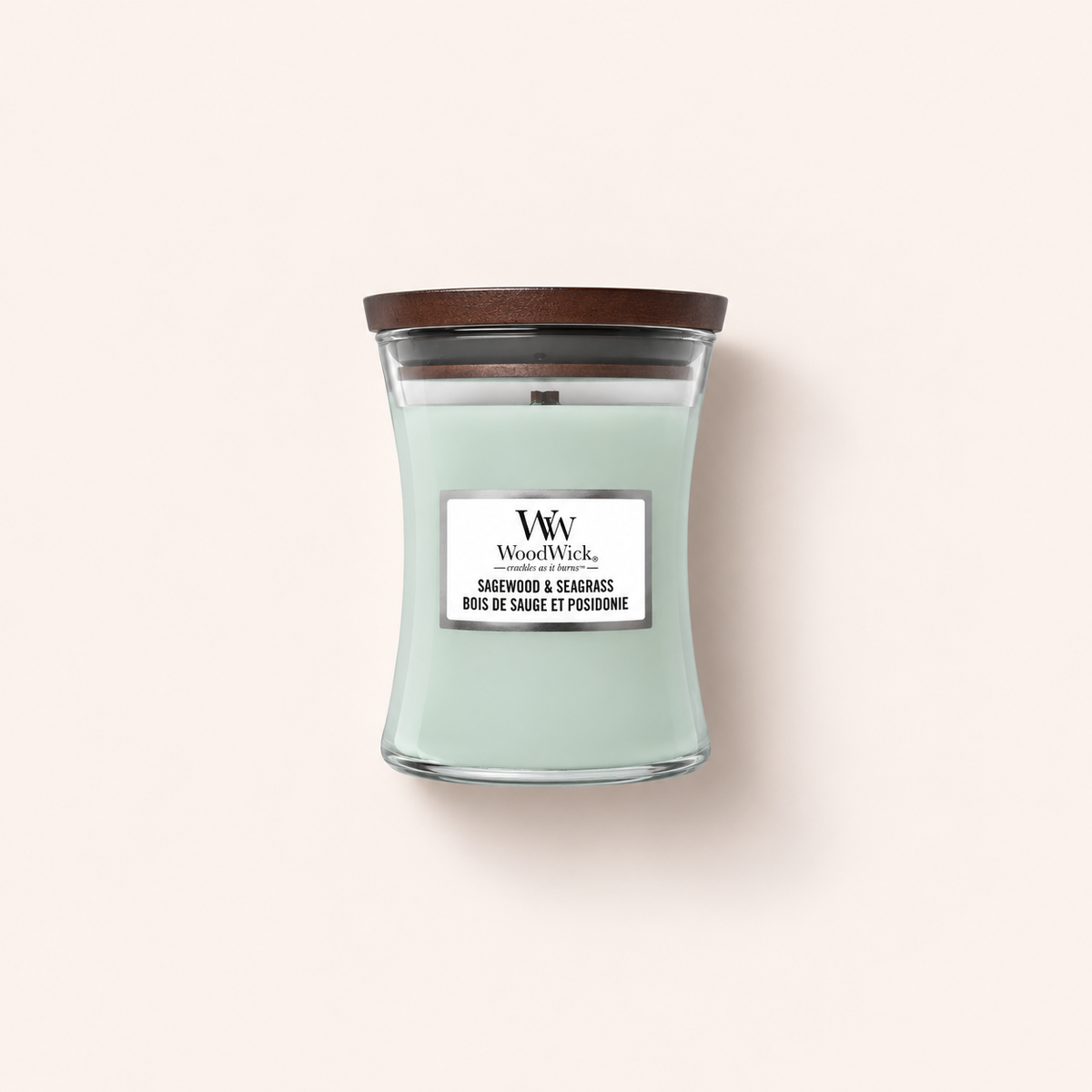 WoodWick Sagewood & Seagrass 275 ml – vonná svíčka – MrRizz