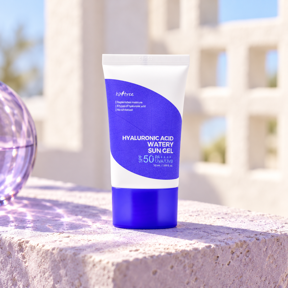 Isntree Hyaluronic Acid Watery Sun Gel 50 ml – atmosférická fotografie – MrRizz