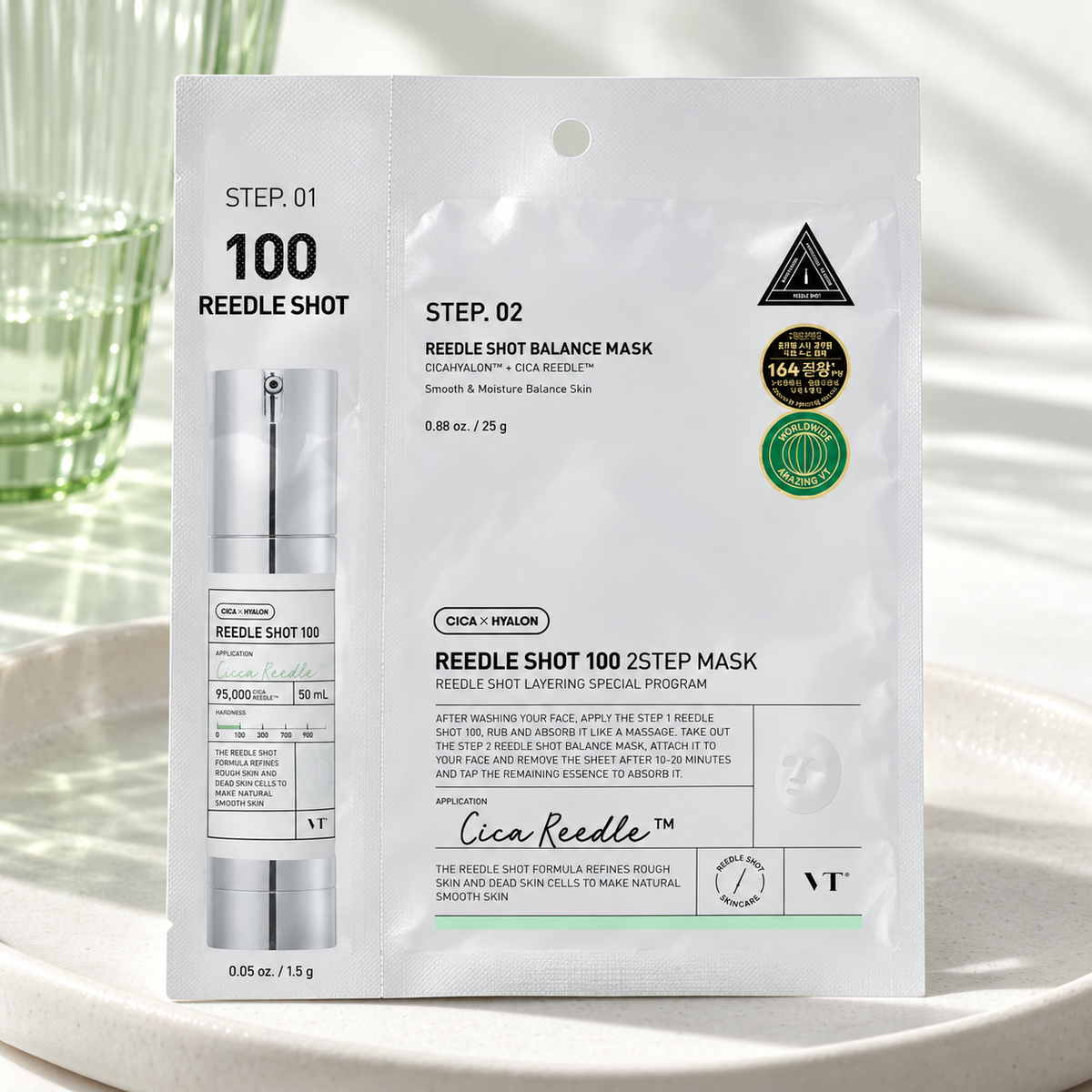 VT Cosmetics Reedle Shot 100 2 Step Mask 26,5 ml – atmosférická fotografie – MrRizz