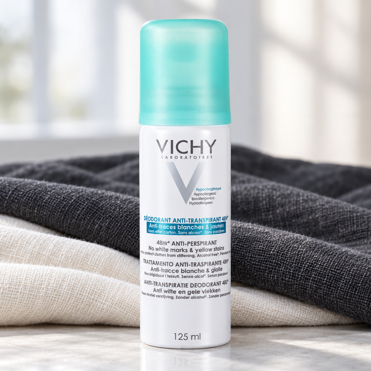 Vichy Deodorant No White Marks & Yellow Stains 125 ml – atmosférická fotografie – MrRizz
