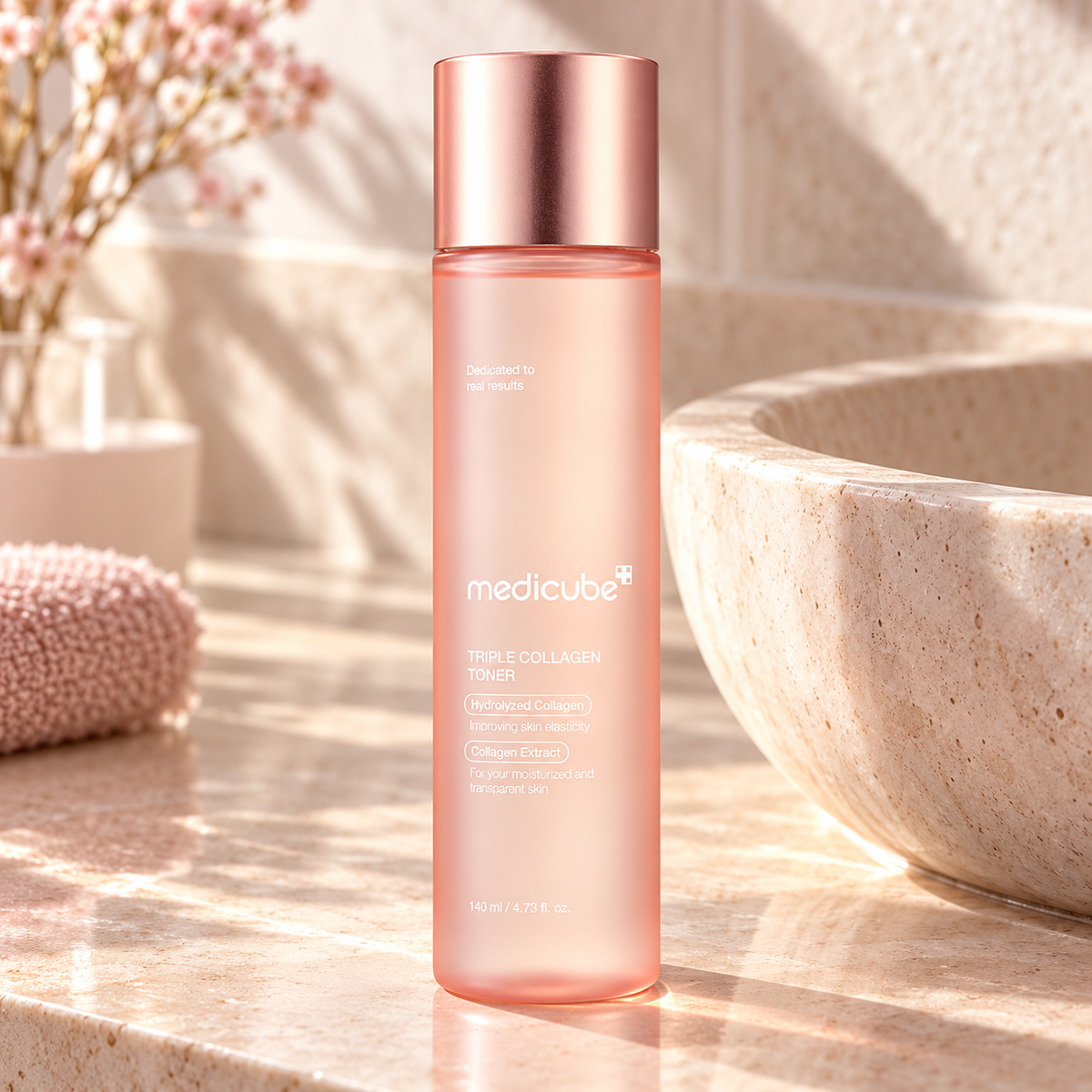 Medicube Triple Collagen Toner 140 ml – atmosférická fotografie – MrRizz