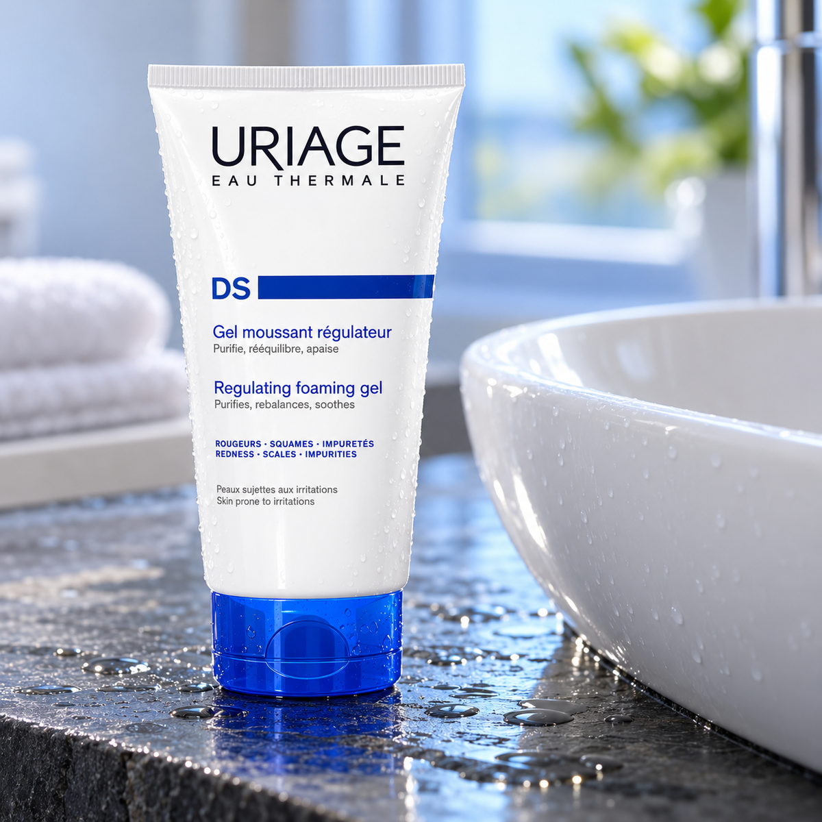Uriage DS Regulating Foaming Gel 150 ml – atmosférická fotografie – MrRizz