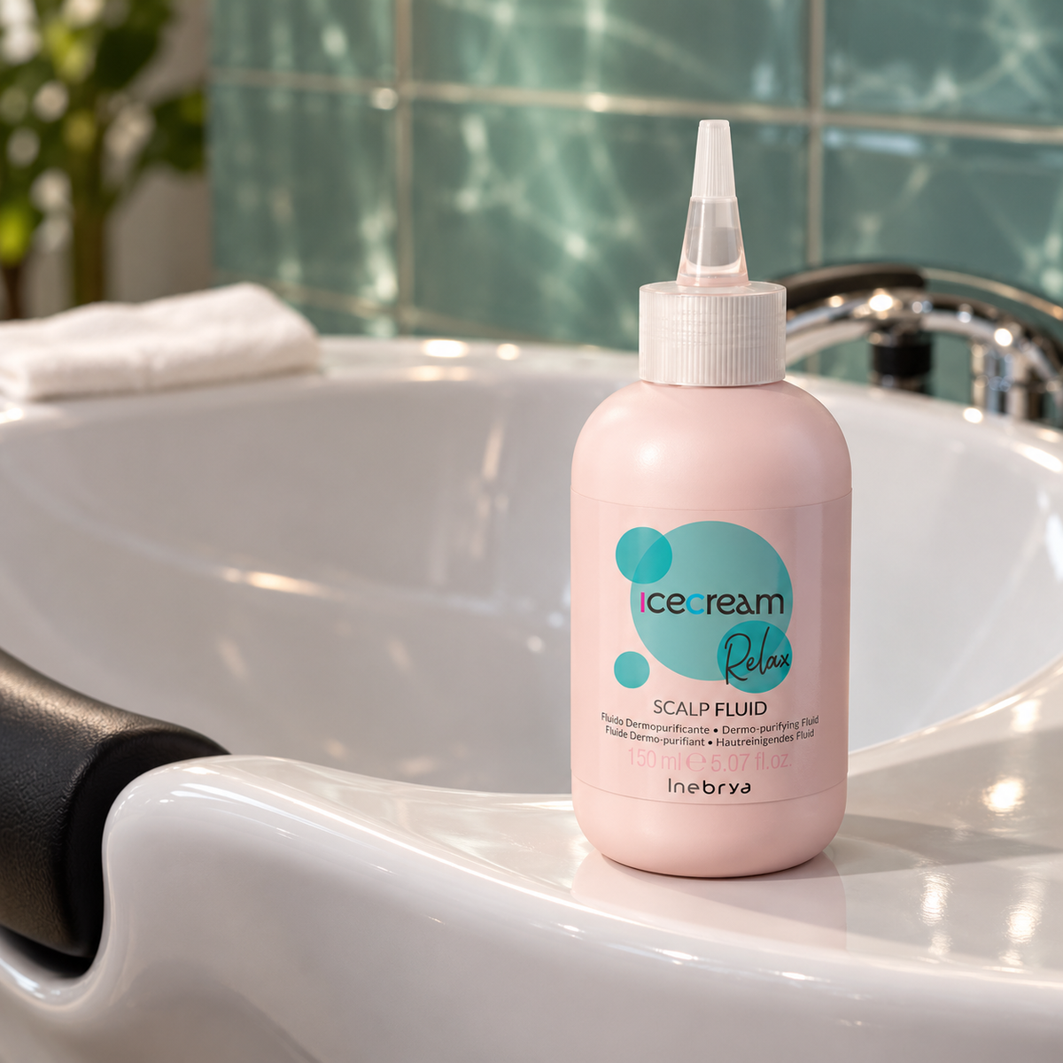 Inebrya Ice Cream Relax Scalp Fluid 150 ml – atmosférická fotografie – MrRizz