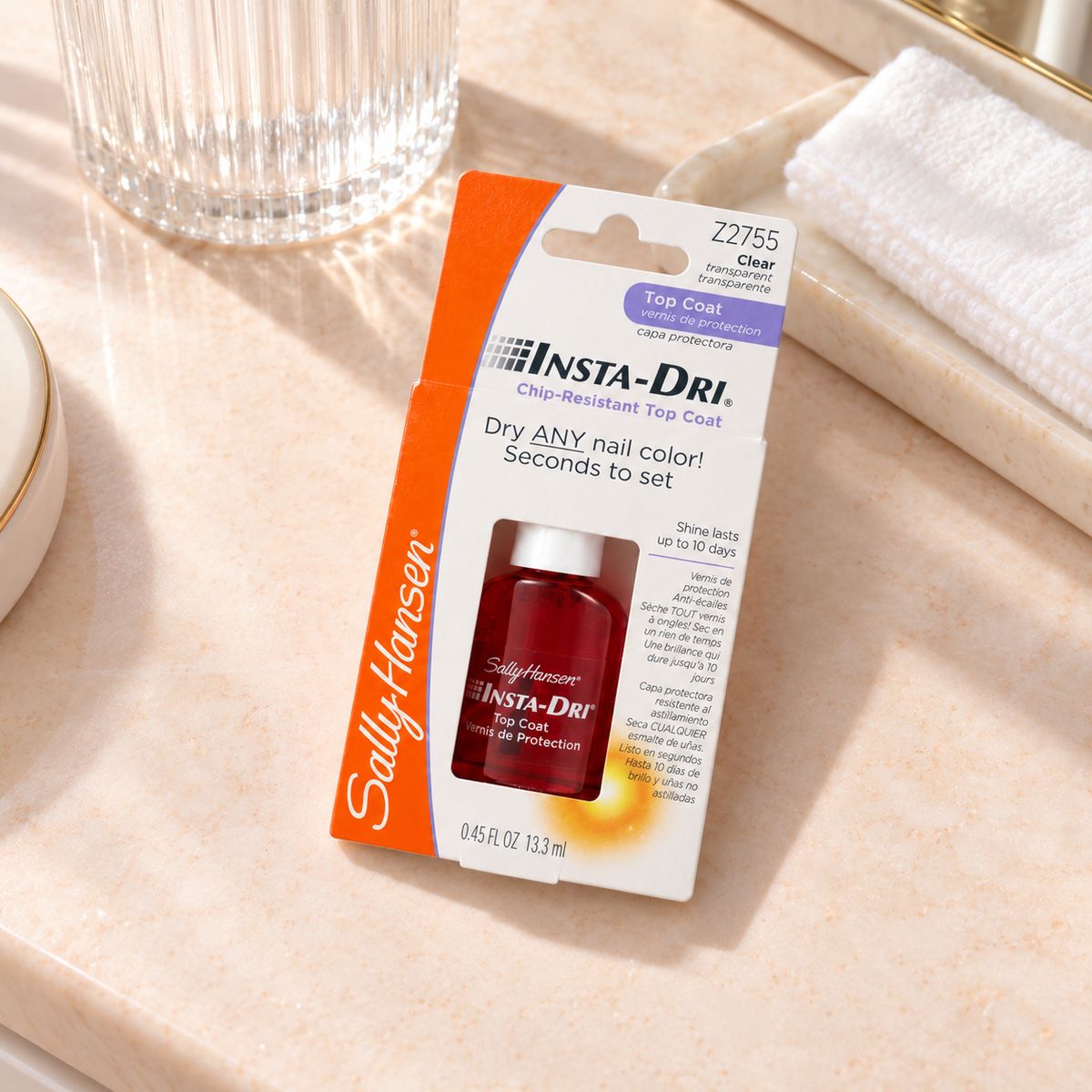 Sally Hansen Insta-Dri Chip-Resistant Top Coat 13,3 ml – atmosférická fotografie – MrRizz