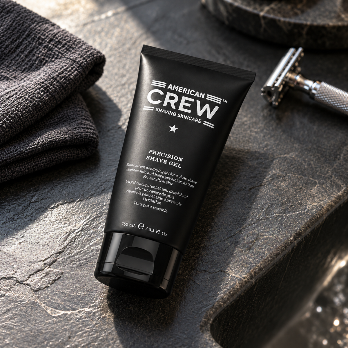 American Crew Shaving Skincare Precision Shave Gel 150 ml – atmosférická fotografie – MrRizz