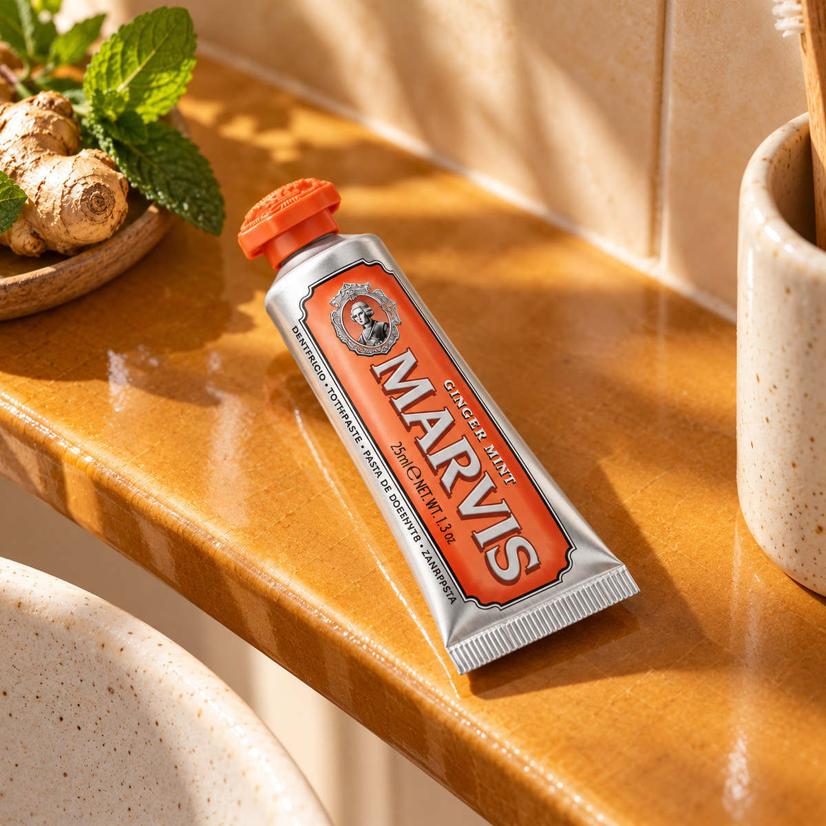 Marvis Ginger Mint 25 ml – atmosférická fotografie – MrRizz