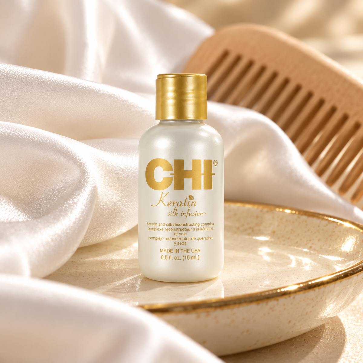 Farouk Systems CHI Keratin Silk Infusion 15 ml – atmosférická fotografie – MrRizz