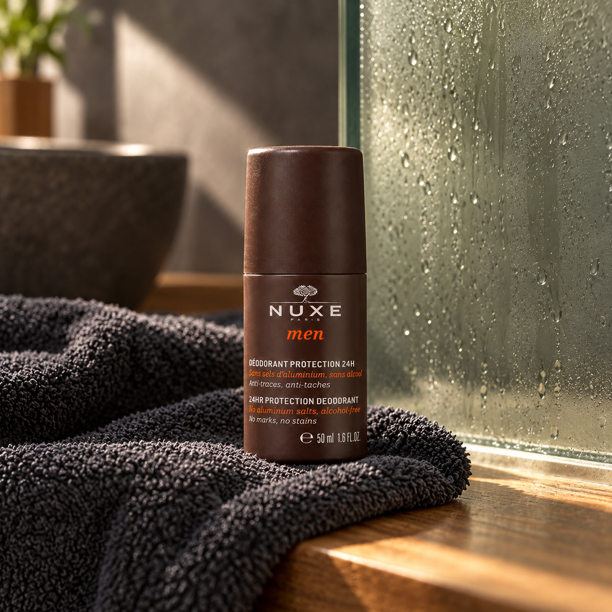 NUXE Men 24HR Protection Deodorant 50 ml – atmosférická fotografie – MrRizz