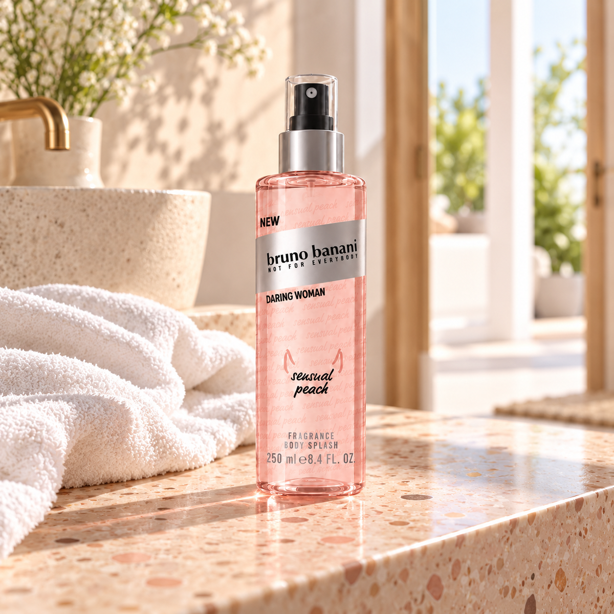Bruno Banani Daring Woman tělový sprej 250 ml – atmosférická fotografie – MrRizz