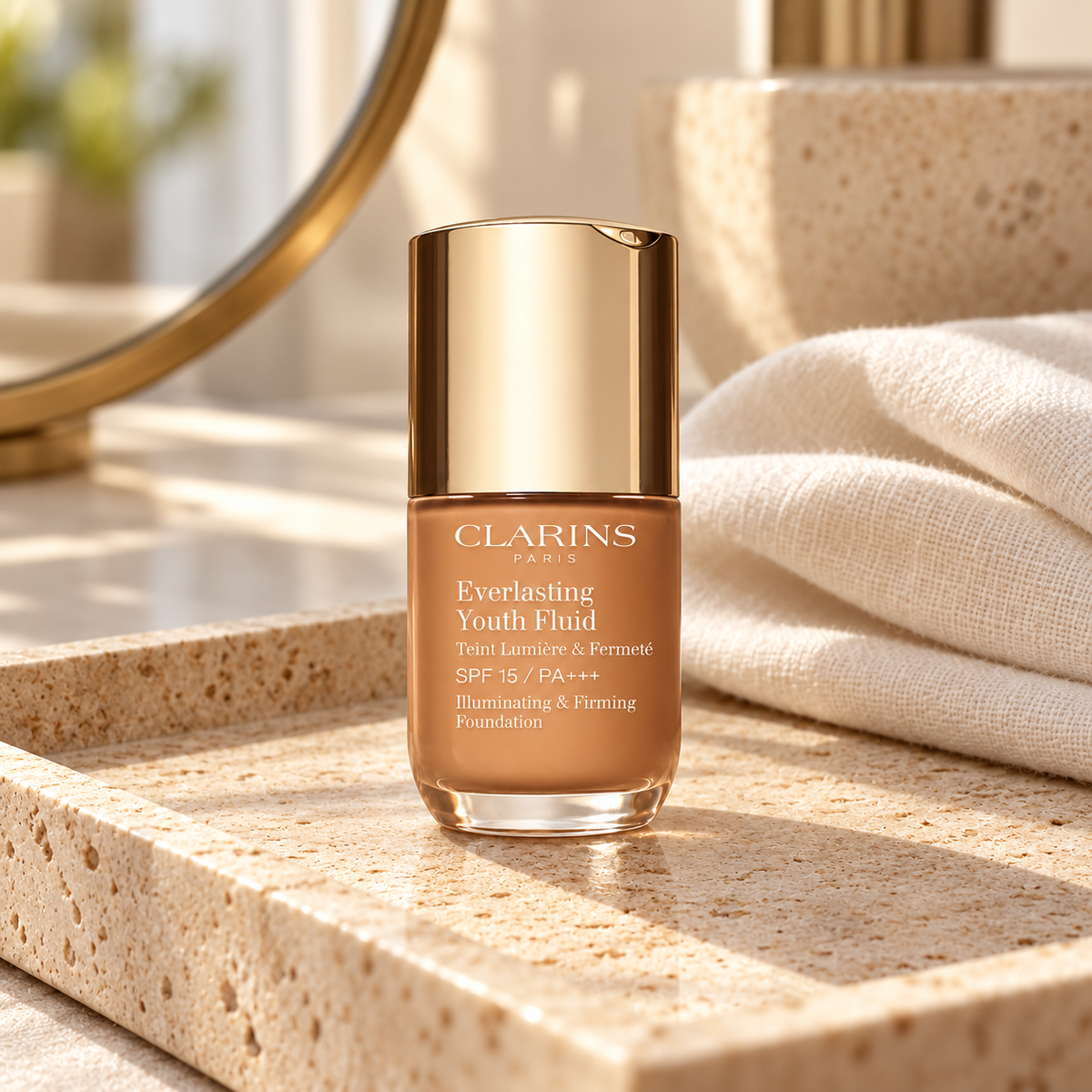 Clarins Everlasting Youth Fluid 30 ml – atmosférická fotografie – MrRizz