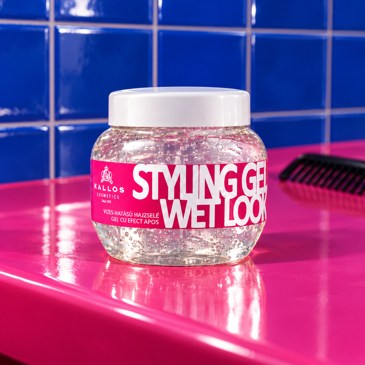 Kallos Cosmetics Styling Gel Wet Look 275 ml – atmosférická fotografie – MrRizz