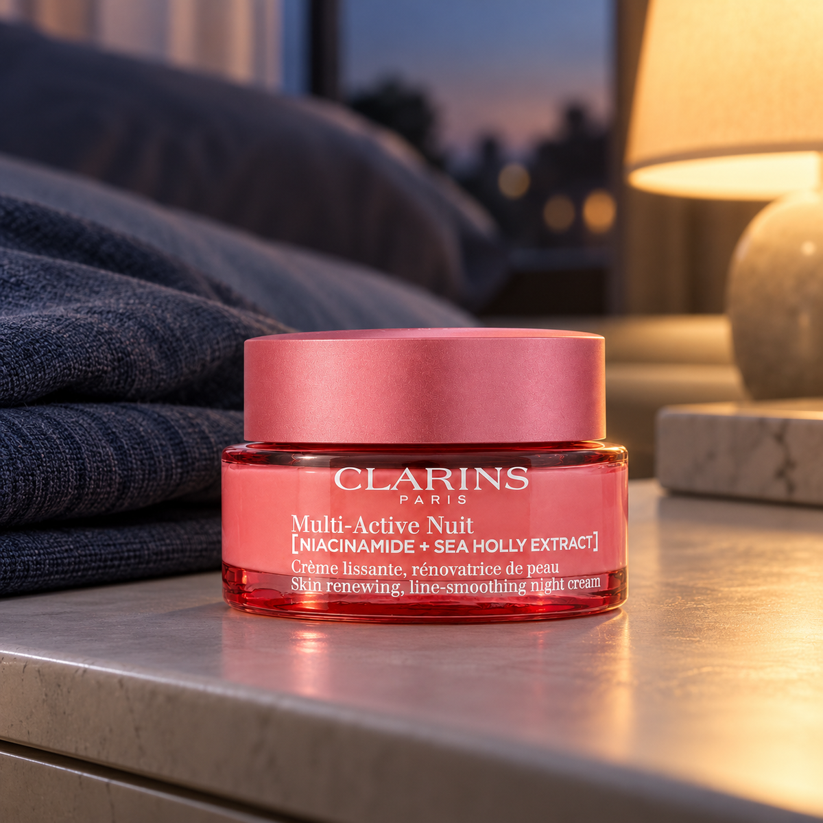 Clarins Multi-Active Night Cream Dry Skin 50 ml – atmosférická fotografie – MrRizz