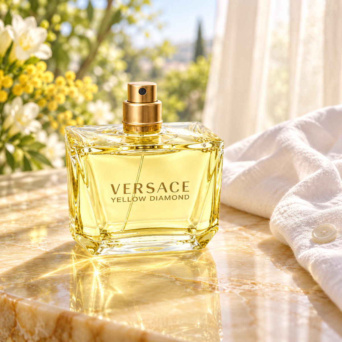 Versace Yellow Diamond 90 ml – atmosférická fotografie – MrRizz