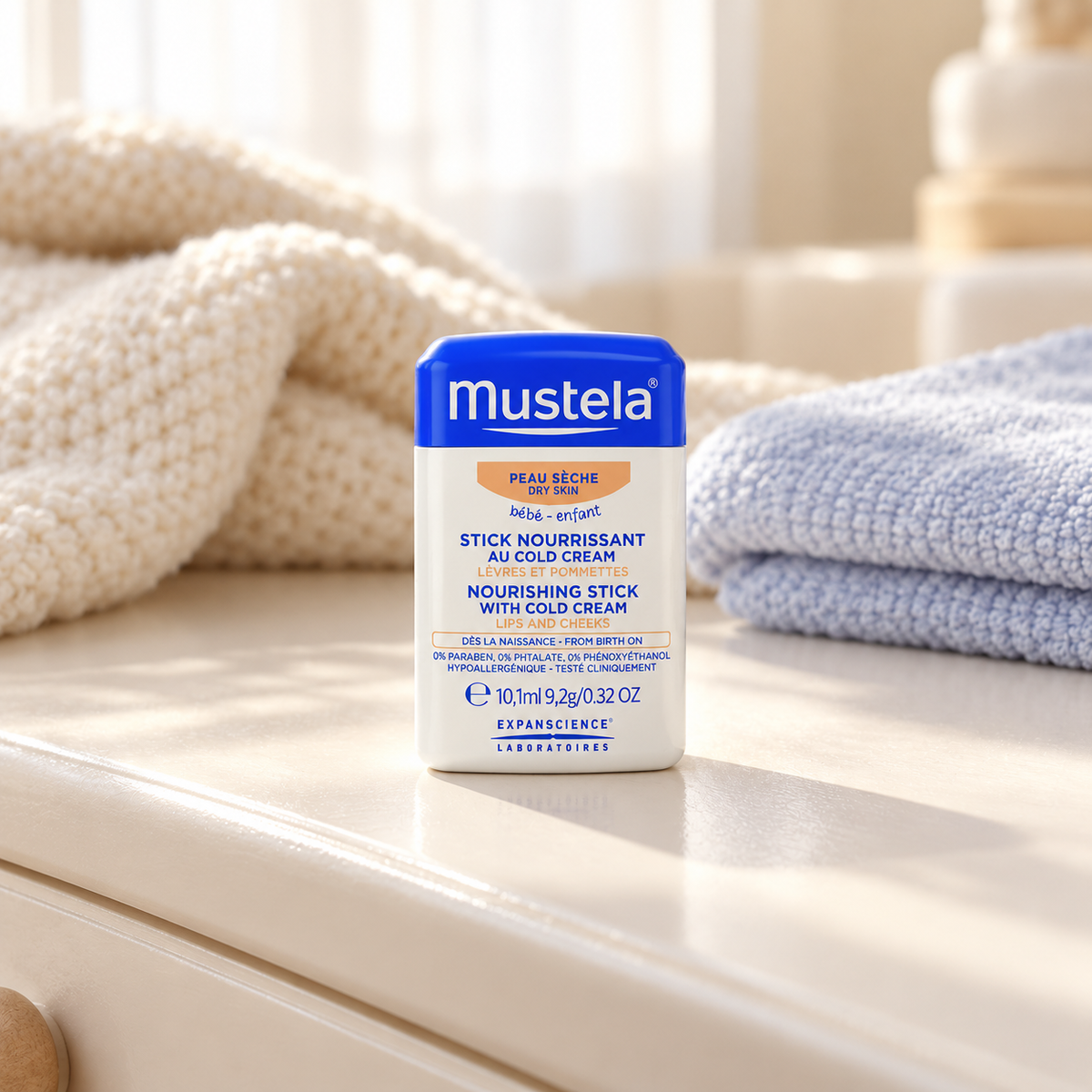 Mustela Bébé Nourishing Stick With Cold Cream 10,1 ml – atmosférická fotografie – MrRizz