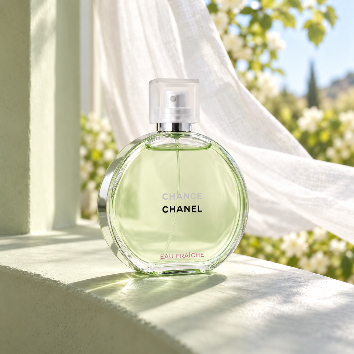 Chanel Chance Eau Fraiche EDT 100 ml – atmosférická fotografie – MrRizz
