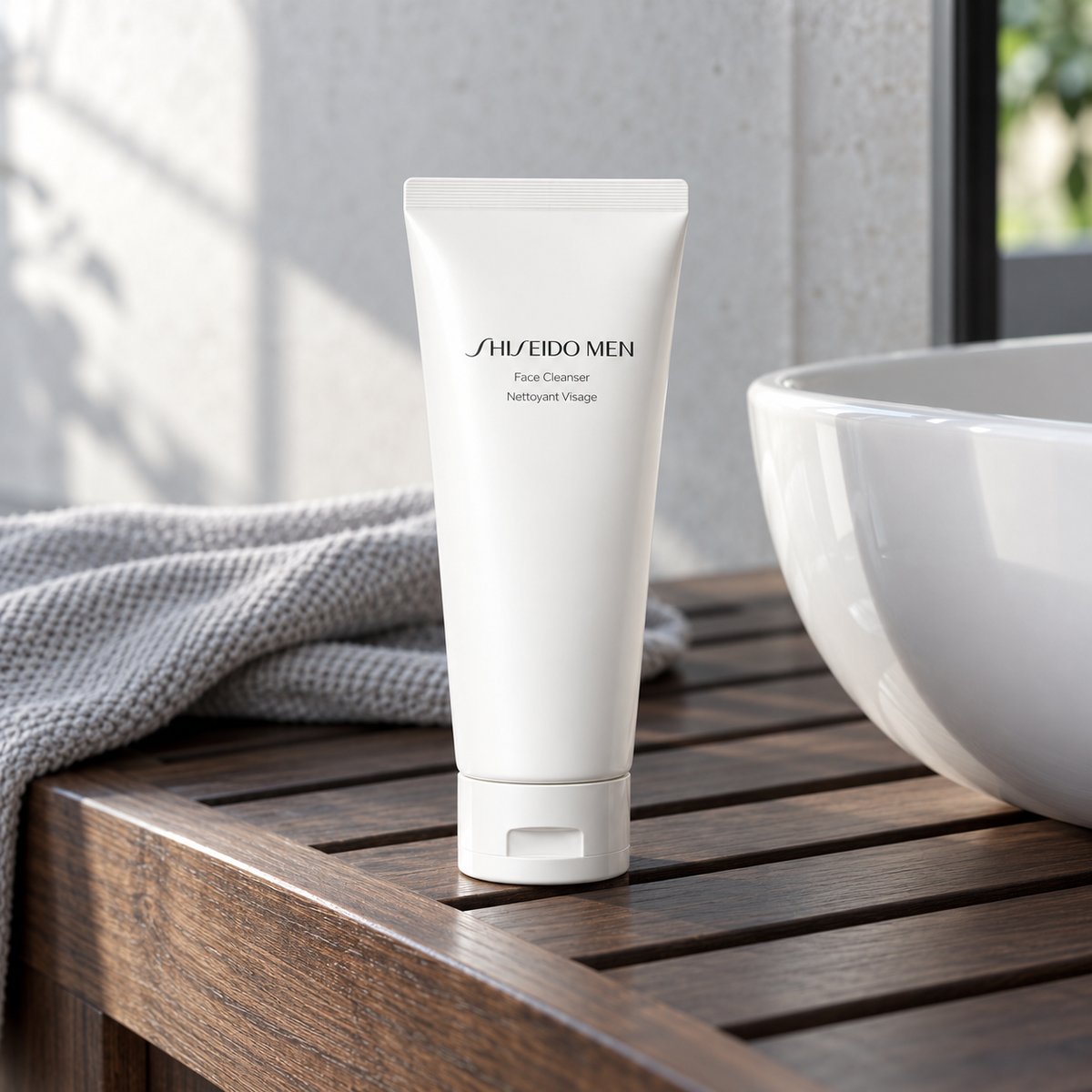 Shiseido MEN Face Cleanser 125 ml – atmosférická fotografie – MrRizz