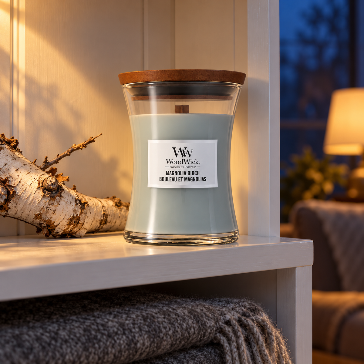 WoodWick Magnolia Birch 275 ml – atmosférická fotografie – MrRizz